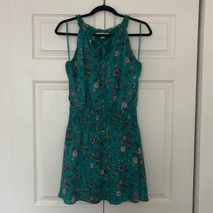 Green floral sleeveless dress from Miami boutique size small